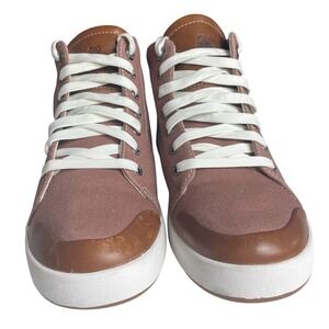 Kodiak Alma Womens Canvas Leather Mid Cut Sneakers Mauve Pink Tan Size 7